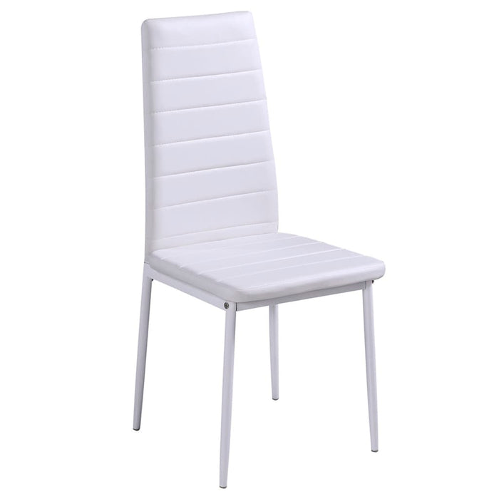 Set Tavolo da Pranzo 7 pz Bianco e Nero 281913