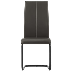 Sedie da Pranzo a Sbalzo 4 pz Marroni in Similpelle 281981