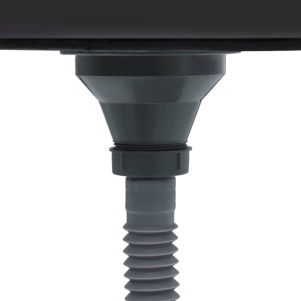 Lavello da cucina con valvola e sifone lavello sottotop lavello rotondo superficie antigraffio interno casa acciaio inox resistente 02_0002355