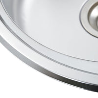 Lavello cucina con valvola e sifone 48 cm inox 02_0002356