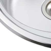 Lavello da Cucina con Filtro e Sifone in Acciaio Inox 145071