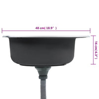 Lavello da Cucina con Filtro e Sifone in Acciaio Inox 145071