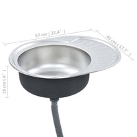 Lavello da cucina con valvola e sifone lavello ovale lavello da incasso lavello da cucina interno casa acciaio inox resistente 02_0002357