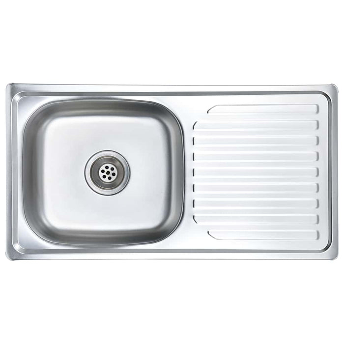 Lavello da Cucina con Filtro e Sifone in Acciaio Inox cod mxl 44480
