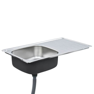 Lavello da Cucina con Filtro e Sifone in Acciaio Inox cod mxl 44480