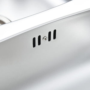 Lavello cucina doppio con piletta e sifone 120 x 50 cm inox 02_0002360