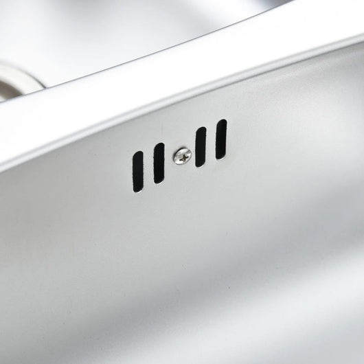 Lavello cucina doppio con piletta e sifone 120 x 50 cm inox 02_0002360