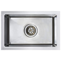 Lavello da Cucina Lavorato a Mano con Filtro in Acciaio Inox cod mxl 53392