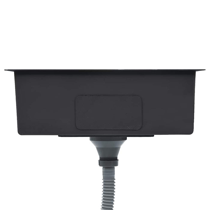 Lavello da Cucina Lavorato a Mano con Filtro in Acciaio Inox 145078