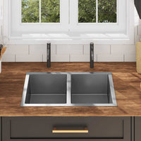 Lavello da Cucina Lavorato a Mano con Filtro in Acciaio Inox cod mxl 52147