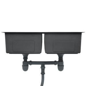 Lavello da Cucina Lavorato a Mano in Acciaio Inox 145079