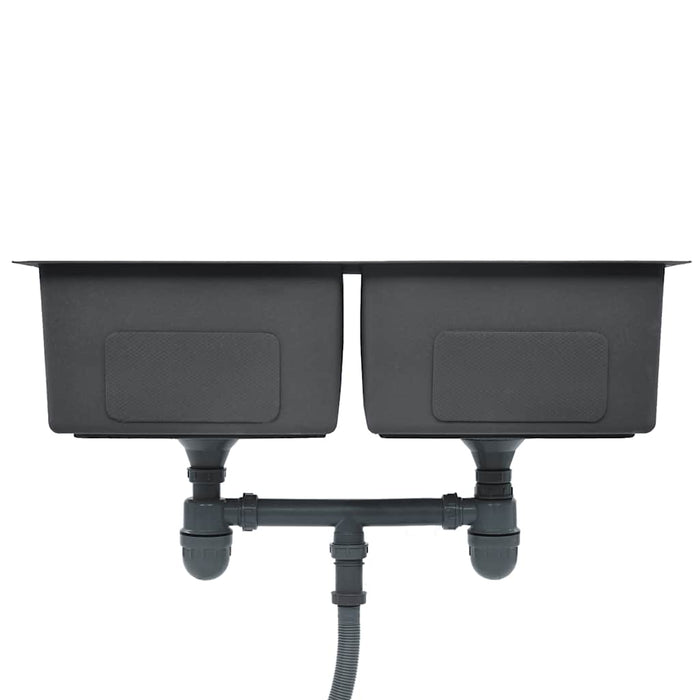 Lavello da Cucina Lavorato a Mano in Acciaio Inox 145079