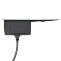 Lavello da Cucina Lavorato a Mano-Lavandino-Lavabo in Acciaio Inox 703288