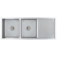 Lavello da cucina fatto a mano con filtro 111,5 x 44 cm in acciaio inox 02_0002366