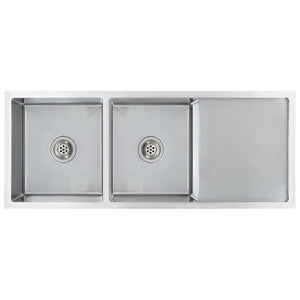 Lavello da cucina fatto a mano con filtro 111,5 x 44 cm in acciaio inox 02_0002366