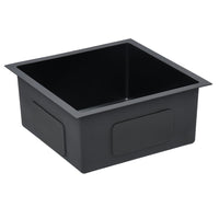 Lavello da cucina fatto a mano con filtro in acciaio inox nero 02_0002368