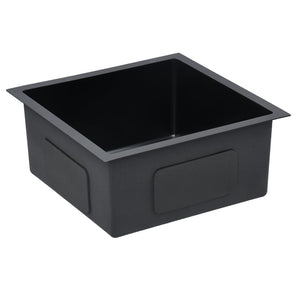 Lavello da cucina fatto a mano con filtro in acciaio inox nero 02_0002368