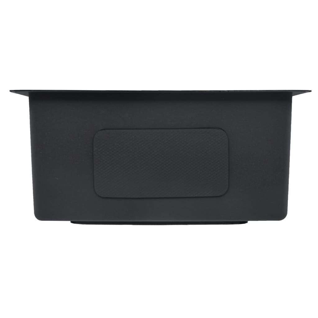 Lavello da cucina fatto a mano con filtro in acciaio inox nero 02_0002368