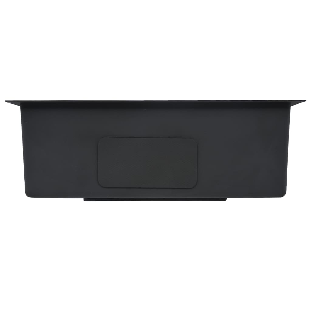 Lavello da cucina fatto a mano con filtro in acciaio inox nero 02_0002369