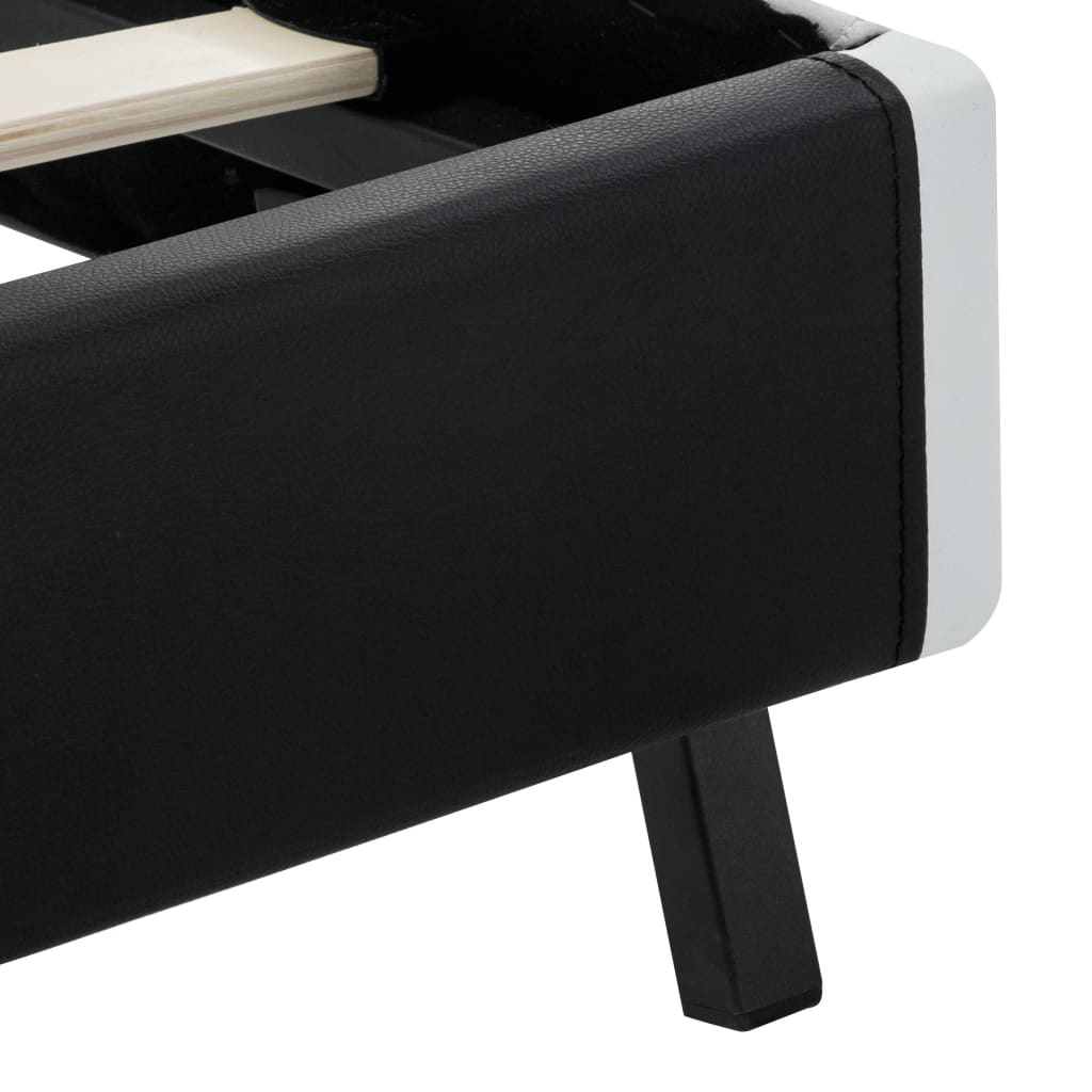 Giroletto con LED Nero in Similpelle 160x200 cm cod mxl 61539