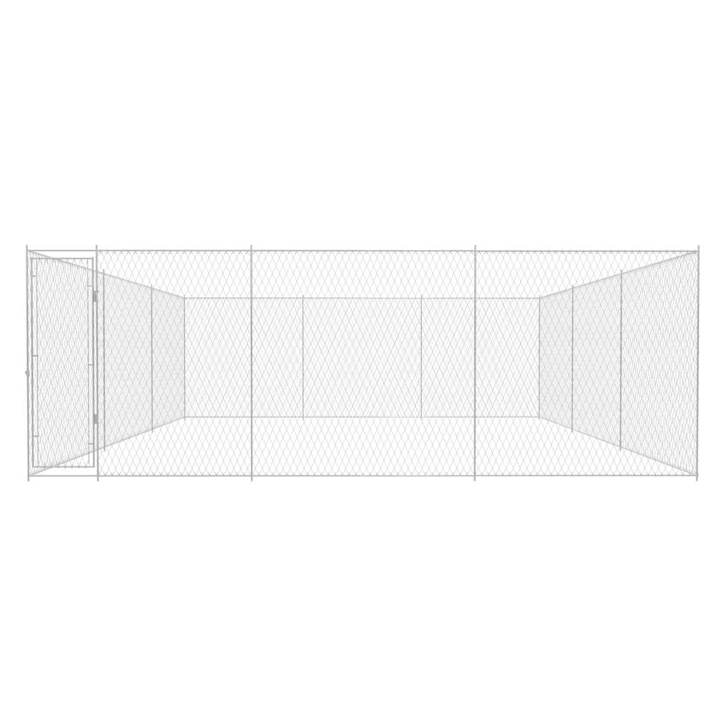 Canile da Esterno in Acciaio Zincato 570x570x185 cm cod mxl 45242