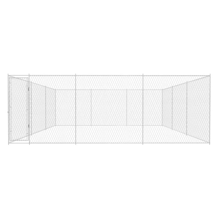 Canile da Esterno in Acciaio Zincato 570x570x185 cm cod mxl 45242