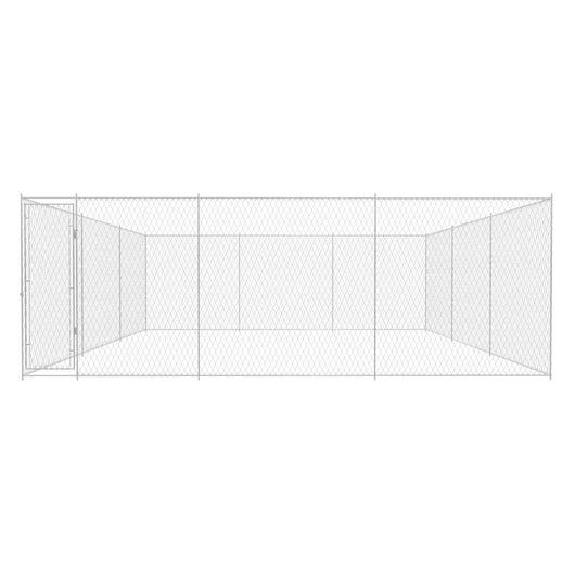 Canile da Esterno in Acciaio Zincato 570x570x185 cm 145034