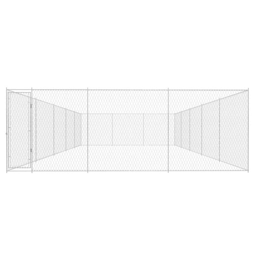 Canile da Esterno in Acciaio Zincato 950x570x185 cm 145036
