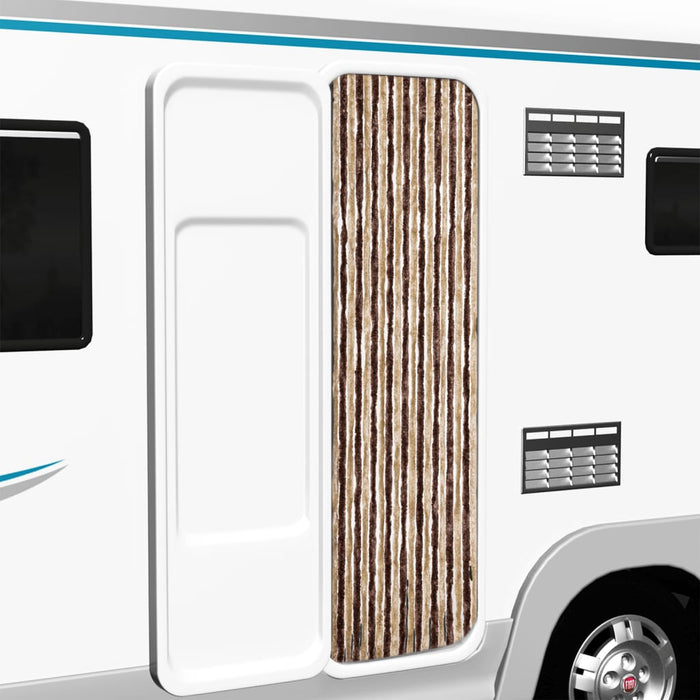 Zanzariera Grigio e Marrone Chiaro 56x185 cm  Ciniglia 284272