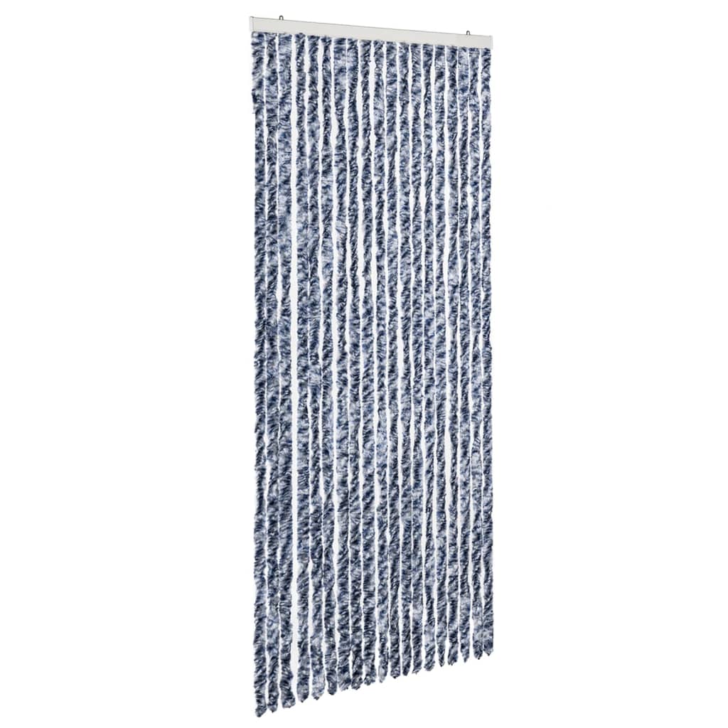 Zanzariera Blu Bianco e Argento 56x185 cm Ciniglia  cod mxl 66503
