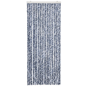 Zanzariera Blu Bianco e Argento 56x185 cm Ciniglia  cod mxl 66503