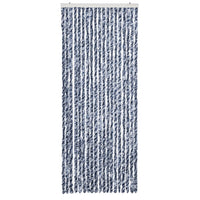 Zanzariera Blu Bianco e Argento 56x185 cm Ciniglia 284273