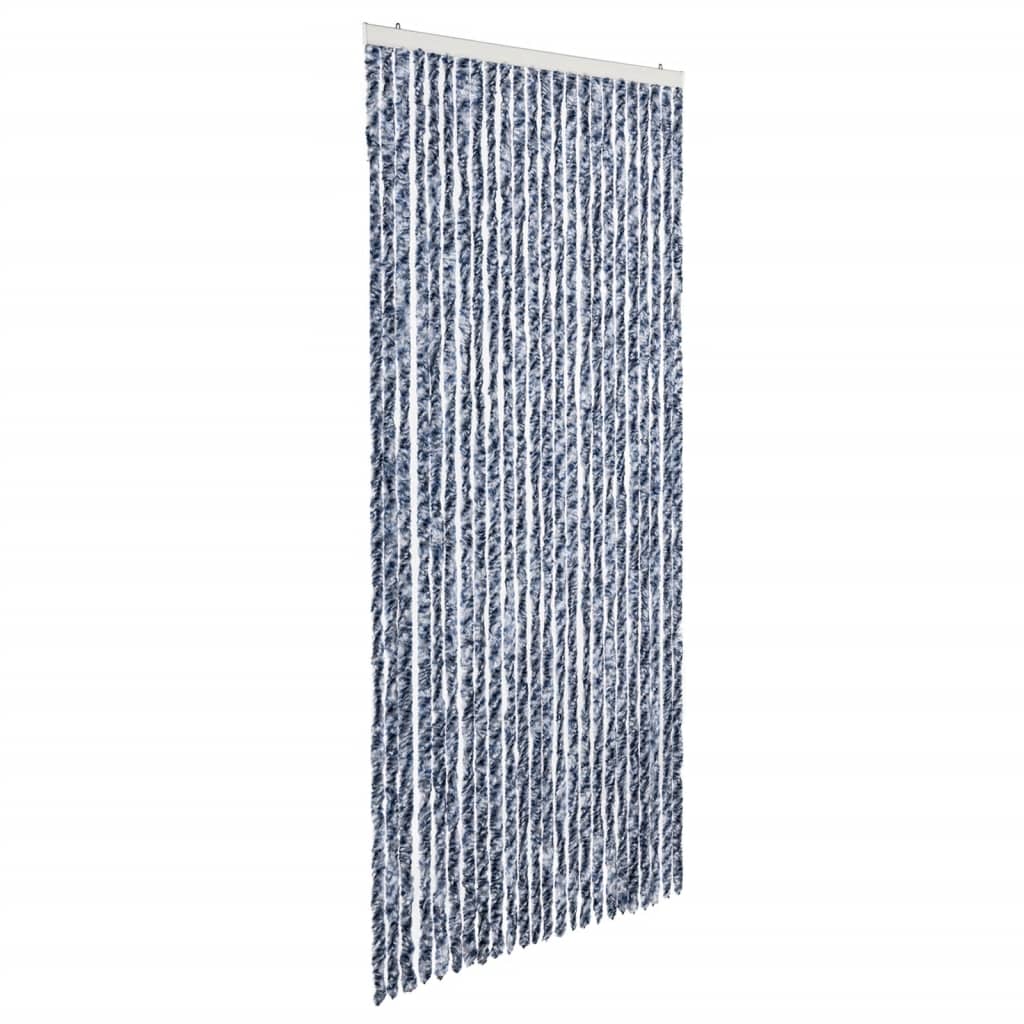 Zanzariera Blu Bianco e Argento 100x220 cm Ciniglia cod mxl 76990