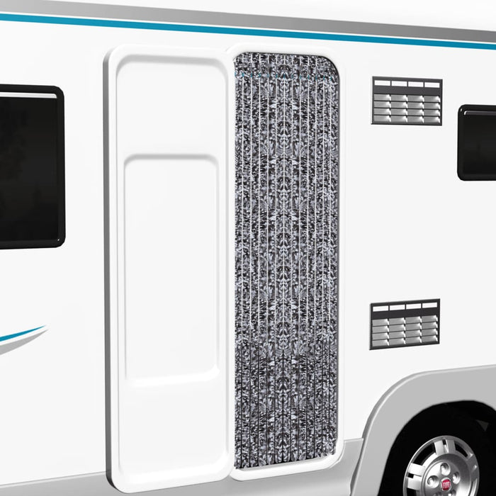 Zanzariera Marrone e Beige 56x185 cm Ciniglia 284276