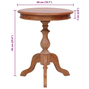 Tavolino di Servizio Naturale 50x50x65cm in Massello di Mogano cod mxl 62843