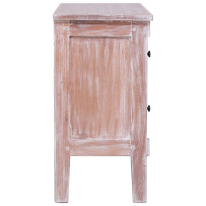 Credenza con 2 Cassetti 90x30x60 cm in Legno Massello di Mogano 283852