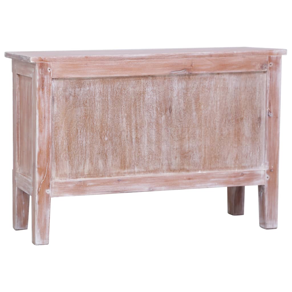 Credenza con 2 Cassetti 90x30x60 cm in Legno Massello di Mogano 283852