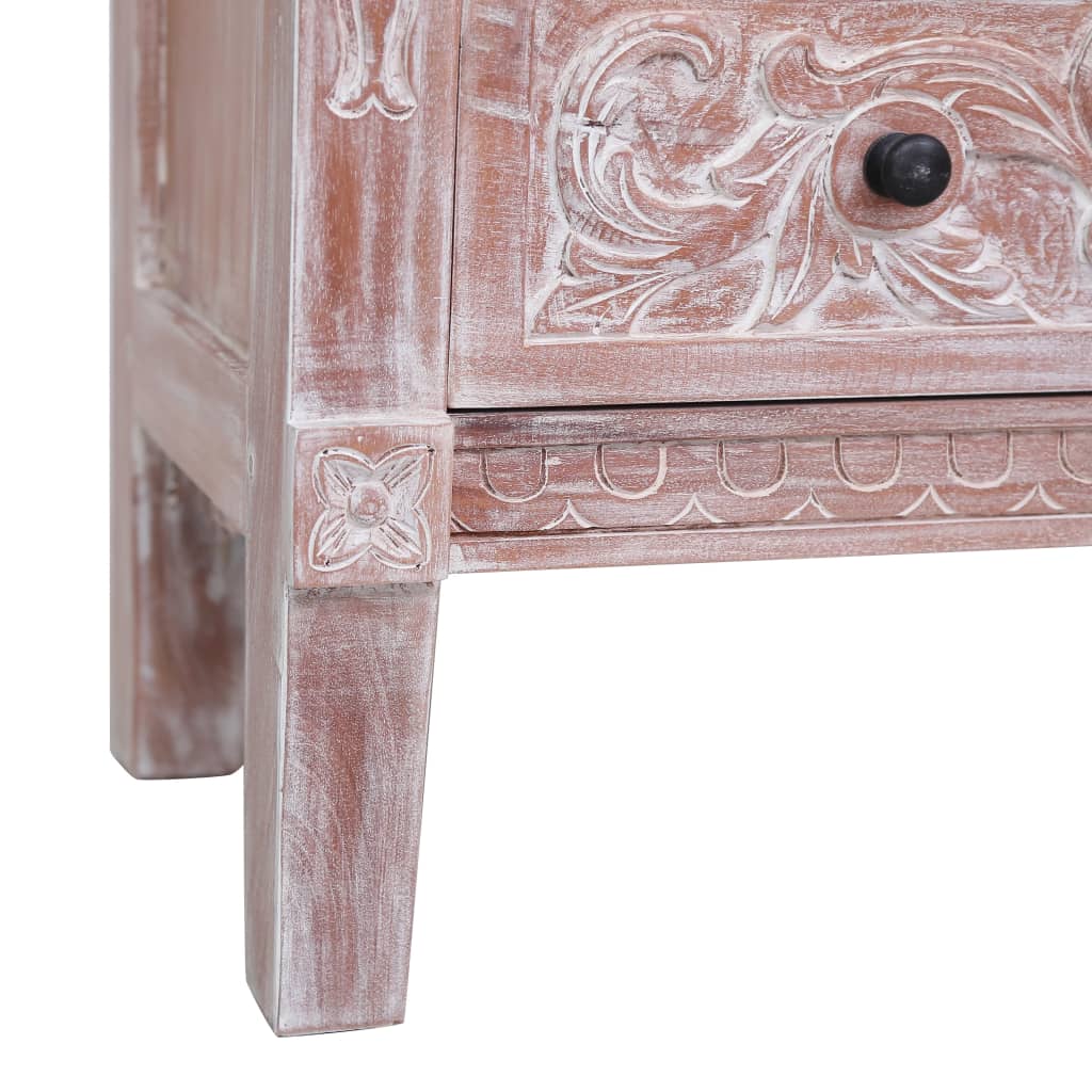 Credenza con 2 Cassetti 90x30x60 cm in Legno Massello di Mogano 283852