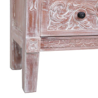 Credenza con 2 Cassetti 90x30x60 cm in Legno Massello di Mogano 283852