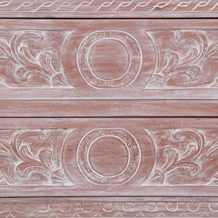 Credenza con 2 Cassetti 90x30x60 cm in Legno Massello di Mogano 283852