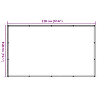 Rete per Rimorchi in HDPE 1,5x2,2 m Nera 144989