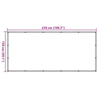 Rete per Rimorchi in HDPE 1,5x2,7 m Nera 144990