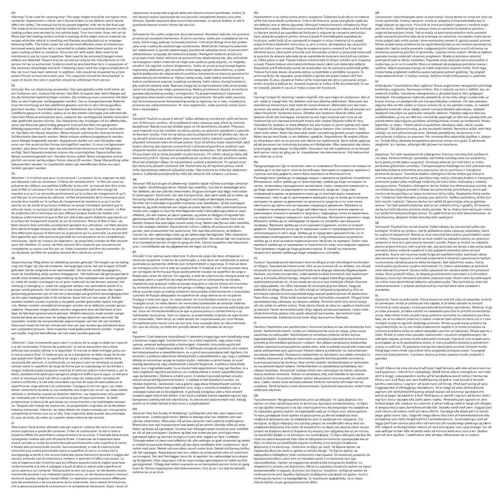 Rete per Container in HDPE 3x6 m Nera 144998