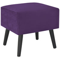 Comodini Viola Scuro 2 pz 40x35x40 cm in Velluto 276385