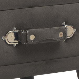 Comodini Grigi 2 pz 40x35x40 cm in Velluto 276386