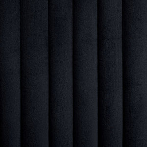 Sedie da Pranzo 2 pz Nere in Velluto 249805