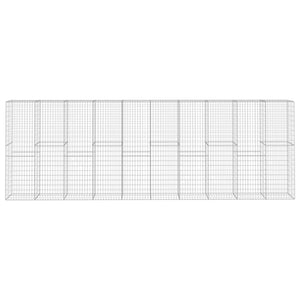 Gabbione con Copertura in Acciaio Zincato 600x50x200 cm 145089