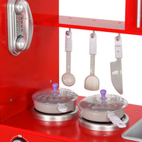 Cucina Giocattolo per Bambini in MDF 84x31x89 cm Rossa 80253
