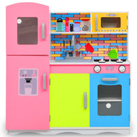 Cucina Giocattolo per Bambini in MDF 80x30x85 cm Multicolore 80255