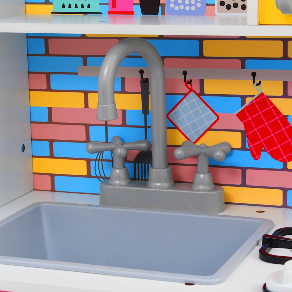 Cucina Giocattolo per Bambini in MDF 80x30x85 cm Multicolore 80255